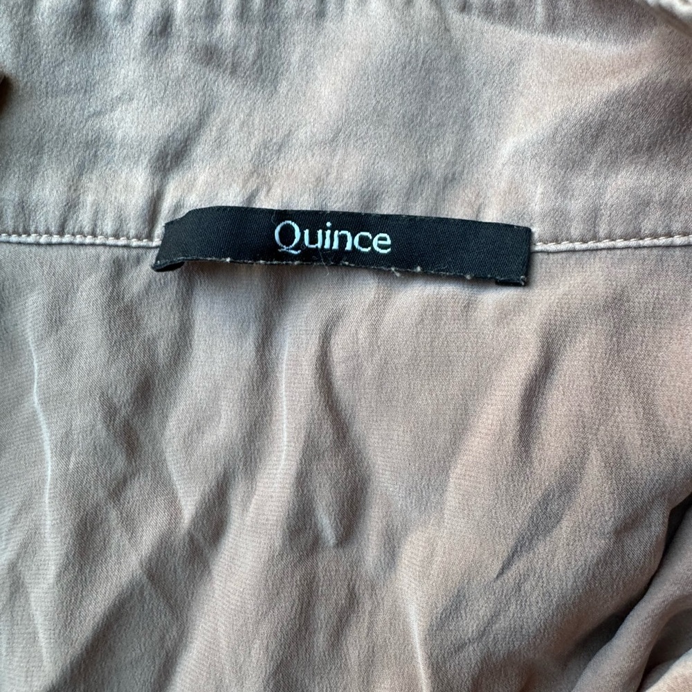 Quince Women’s Large Washable Silk Pajama Set Mauve - Picture 3 of 4